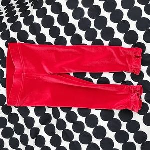 NWT Janie and Jack red velvet pants 2T
